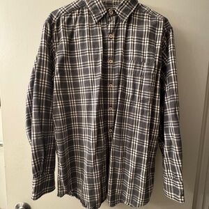 J. Crew Black and White Casual Button Down Shirt
